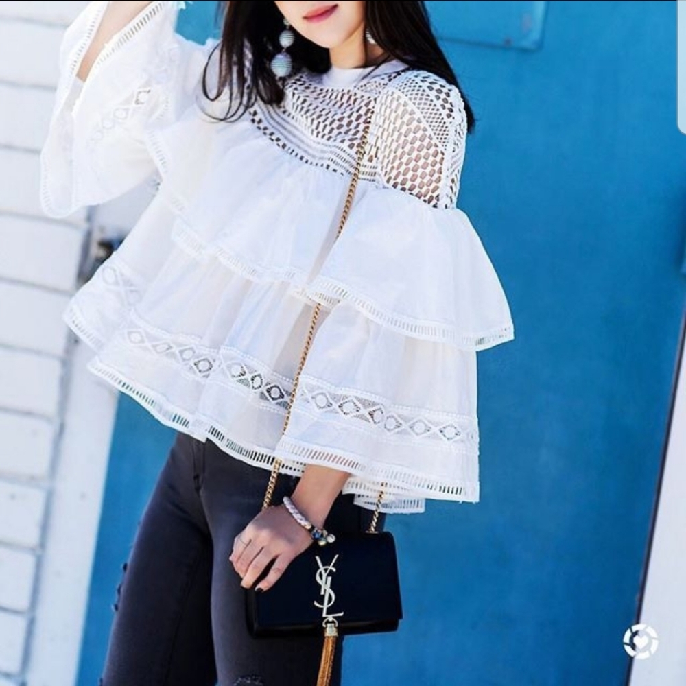 NWT Chicwish Tiered Celebration Dolly Top